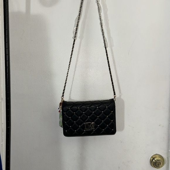 Bradley Mishka, big diamond cross body with round studs black - Picture 3 of 6